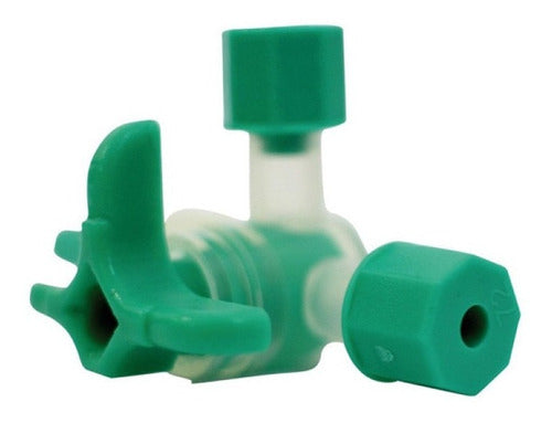 Torneira desc 3 vias Luer Lock Embramed