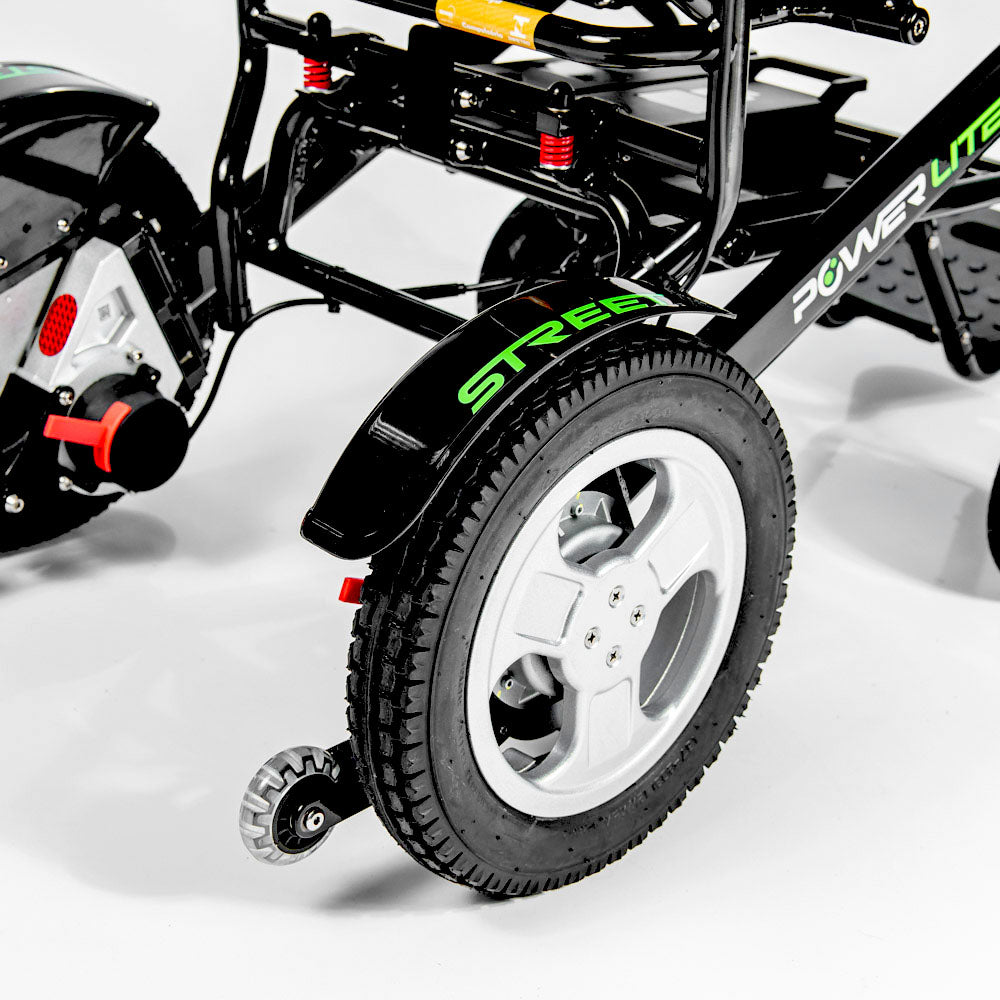 Cadeira De Rodas Motorizada Pop Compact Street Preta - Power Lite