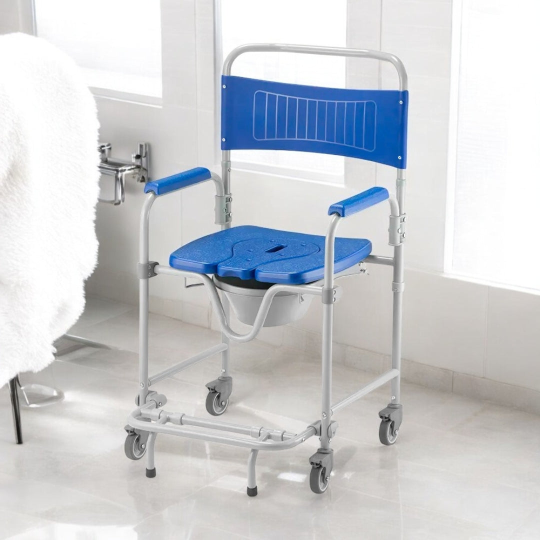 Cadeira de Banho Dobrável e Desmontável D45 (150 kg) - Dellamed