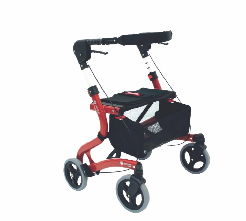 Andador Alumínio 4 Rodas com 4 Níveis de Ajuste Freedom Walker