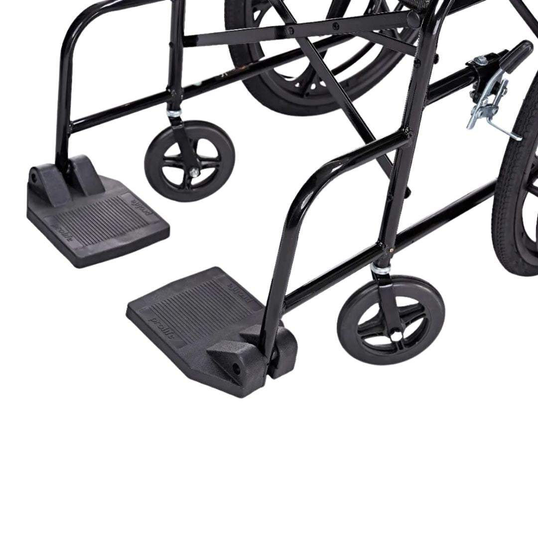 Cadeira de Rodas Nylon Pés Fixos Pneu Inflável (PL002) - Prolife
