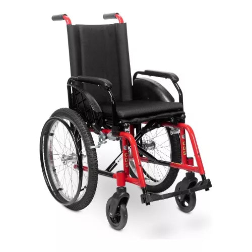 Cadeira De Rodas Infantil Solzinho S.Modulo (65kg) CDS - 35cm - Vermelha
