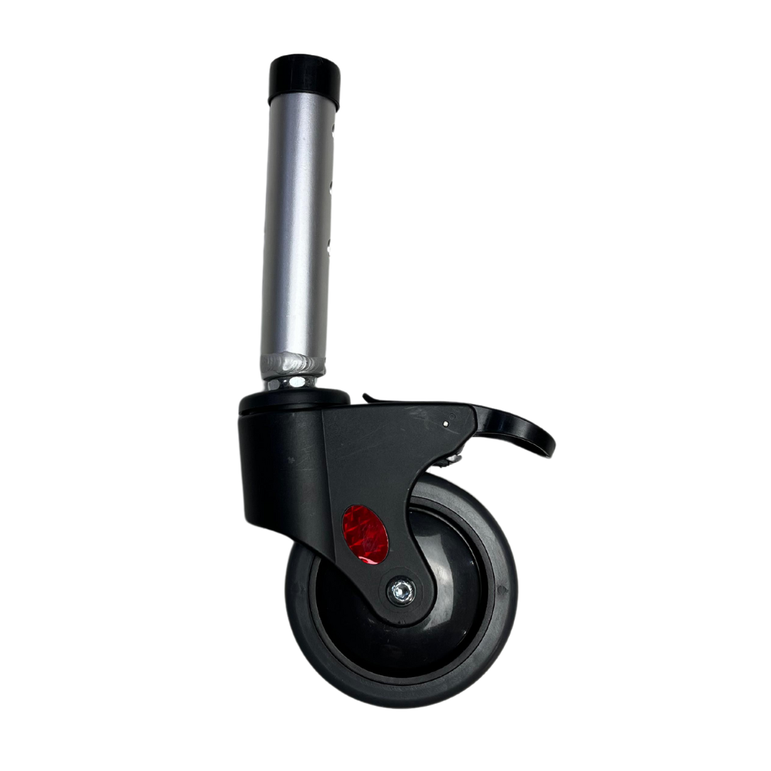 Roda Cadeira de Banho Higiênica Dobrável Alumínio (135 kg) - Hidrolight - Traseira