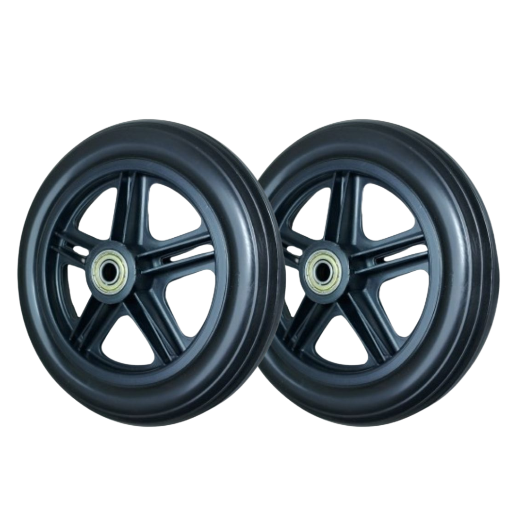 (UNIVERSAL) Roda 6 C/ Rolamento Pneu Preto - Prolife + (UNIVERSAL) Roda 6 C/ Rolamento Pneu Preto - Prolife