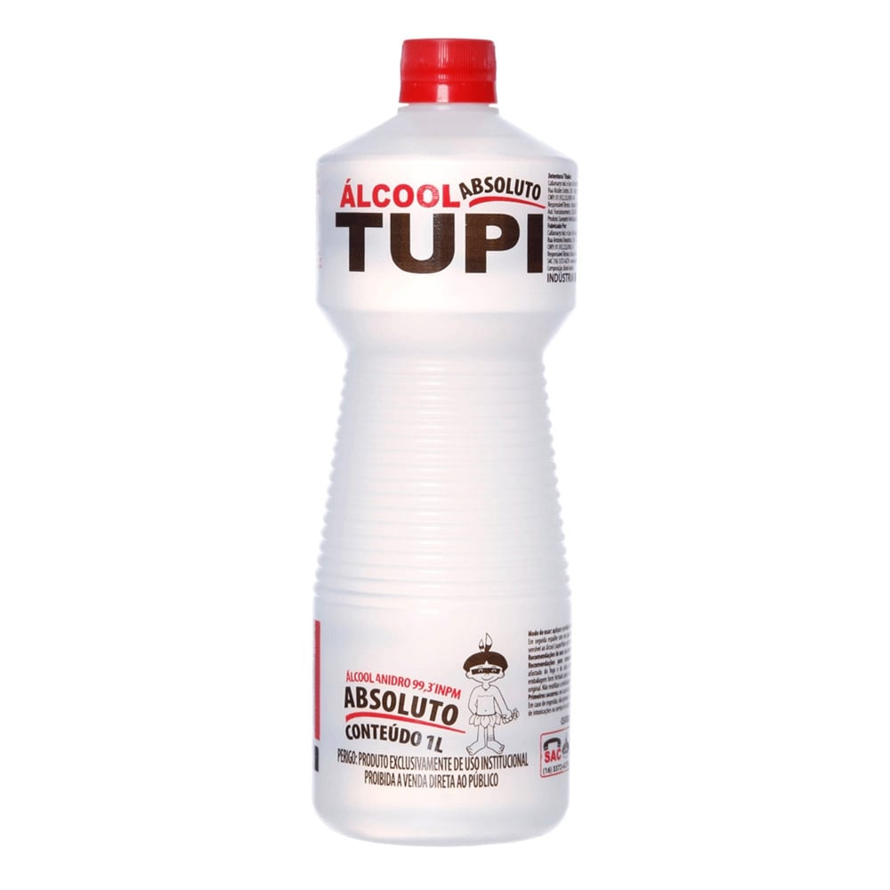 Álcool 99% Absoluto 1 Litro Tupi