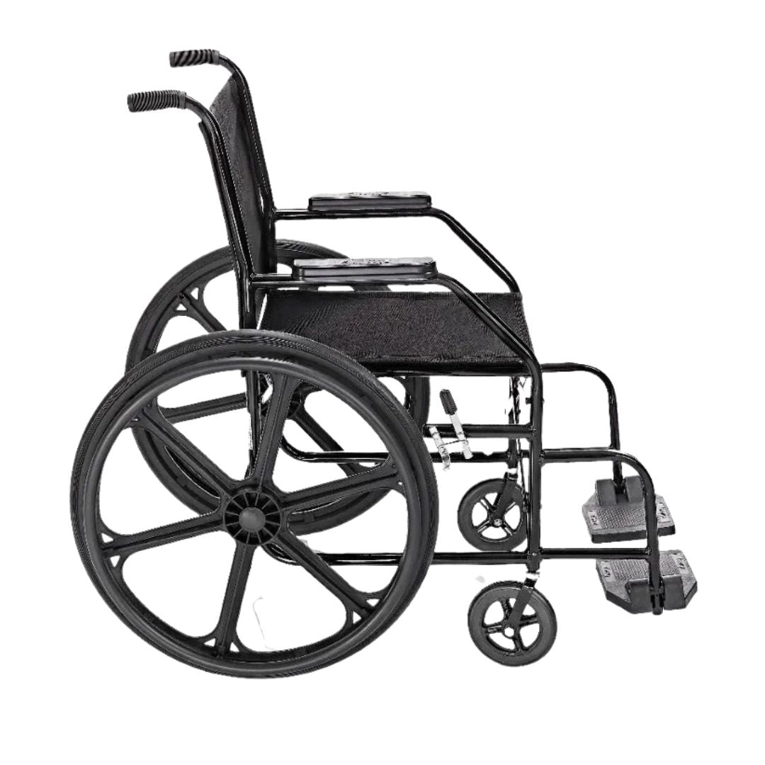 Cadeira de Rodas Nylon Pés Fixos Pneu Inflável (PL002) - Prolife