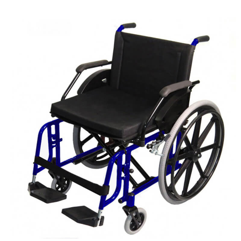 Cadeira de Rodas Elite 44cm Pés Retrateis Azul Prolife
