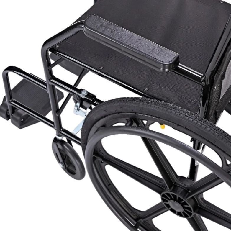 Cadeira de Rodas Nylon Pés Fixos Pneu Inflável (PL002) - Prolife