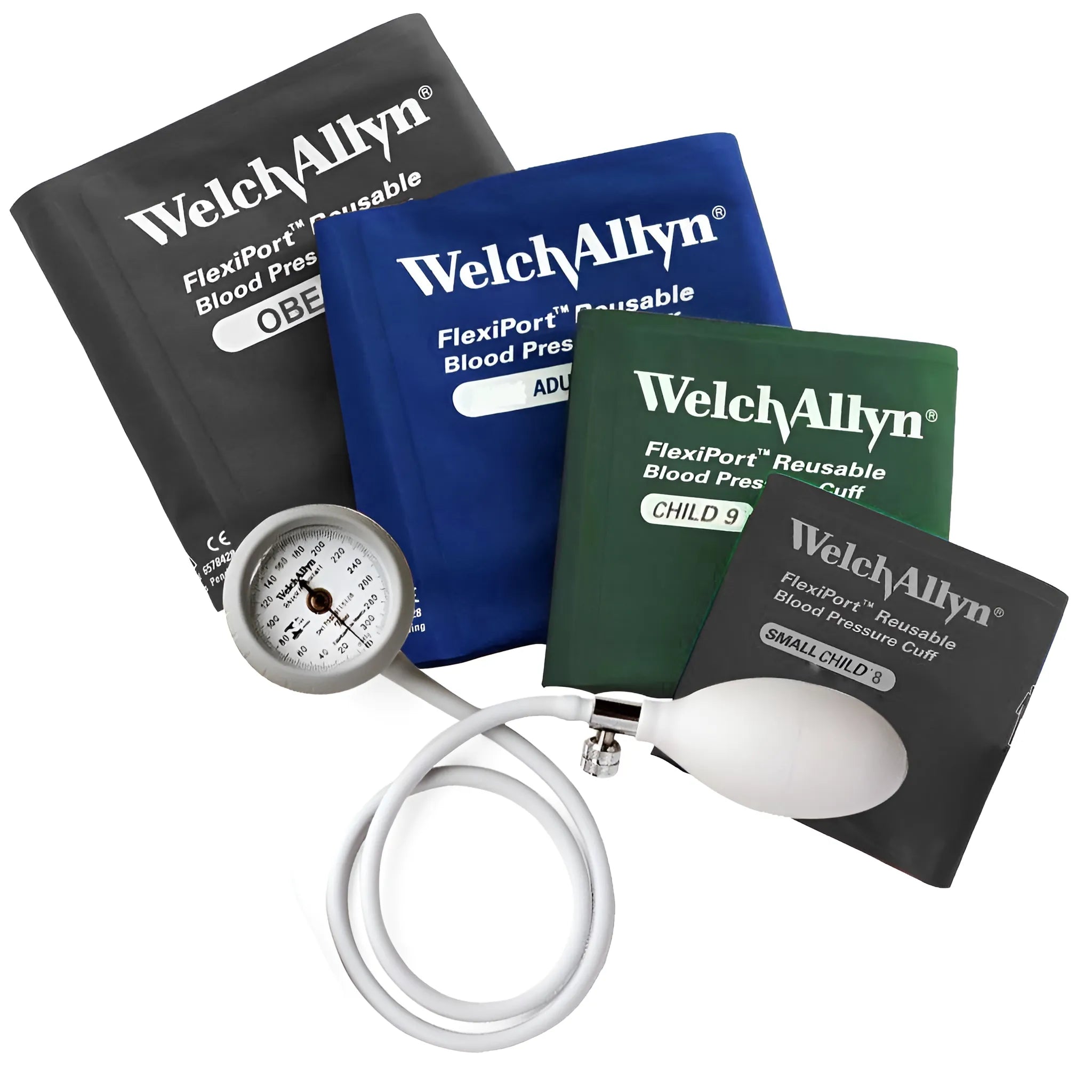Aparelho de Pressão DS44BR com 4 Braçadeiras Obeso/Adulto/Criança/Criança Pequena - Welch Allyn