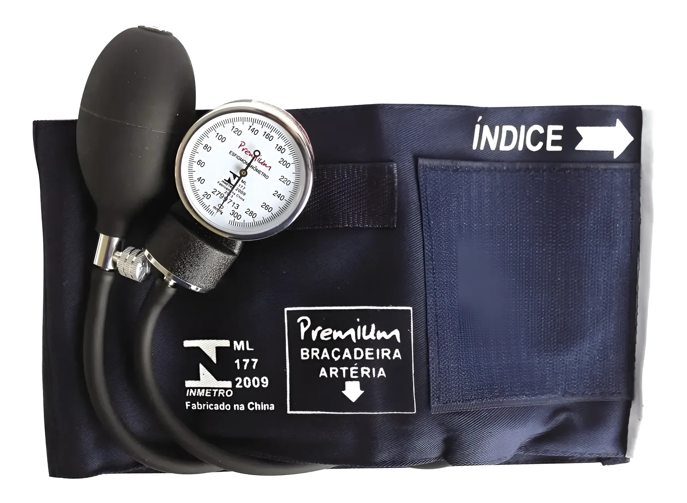 Aparelho de Pressão Premium Adulto Fecho Velcro com Estetoscópio - Premium