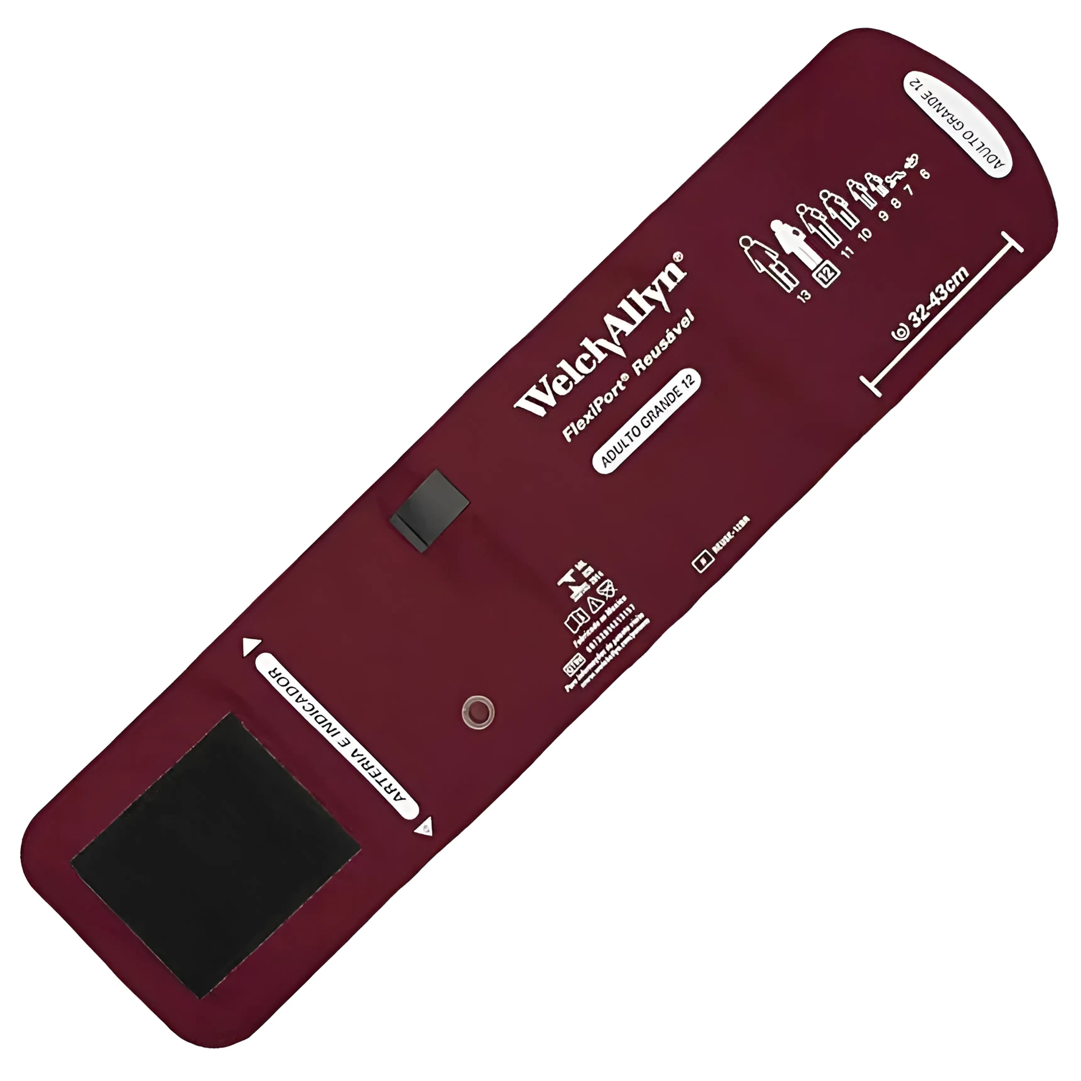 Braçadeira Welch Allyn Adulto Grande 12 - 32 a 43cm Flexiport