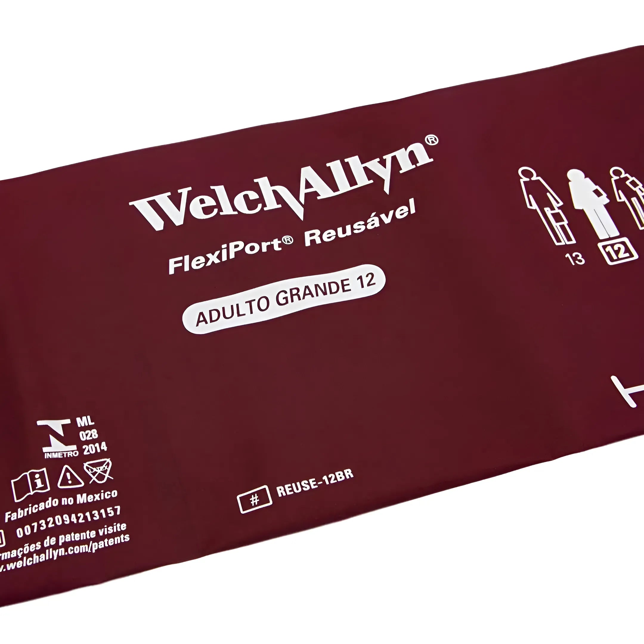 Braçadeira Welch Allyn Adulto Grande 12 - 32 a 43cm Flexiport