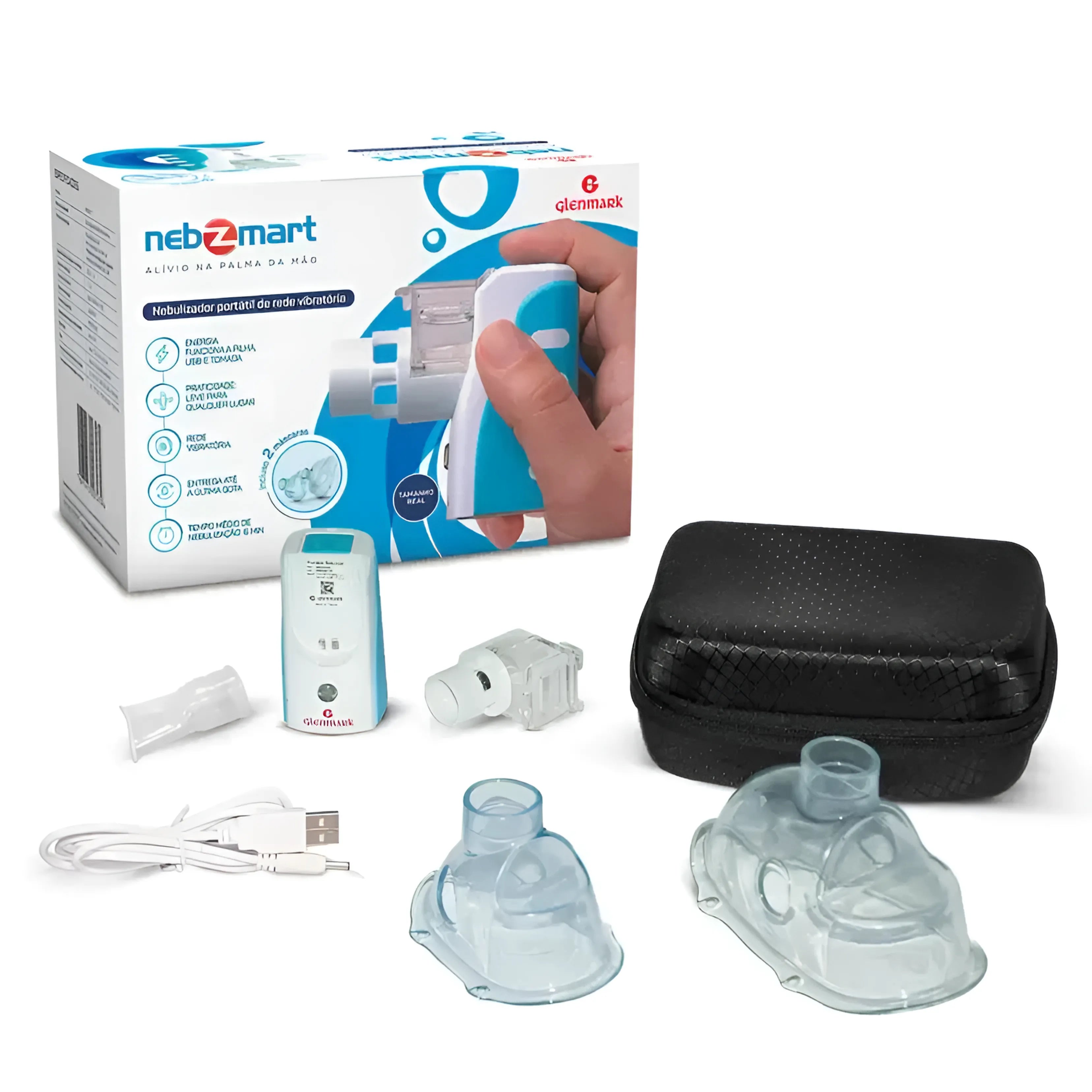 Inalador Compacto Portátil Nebzmart