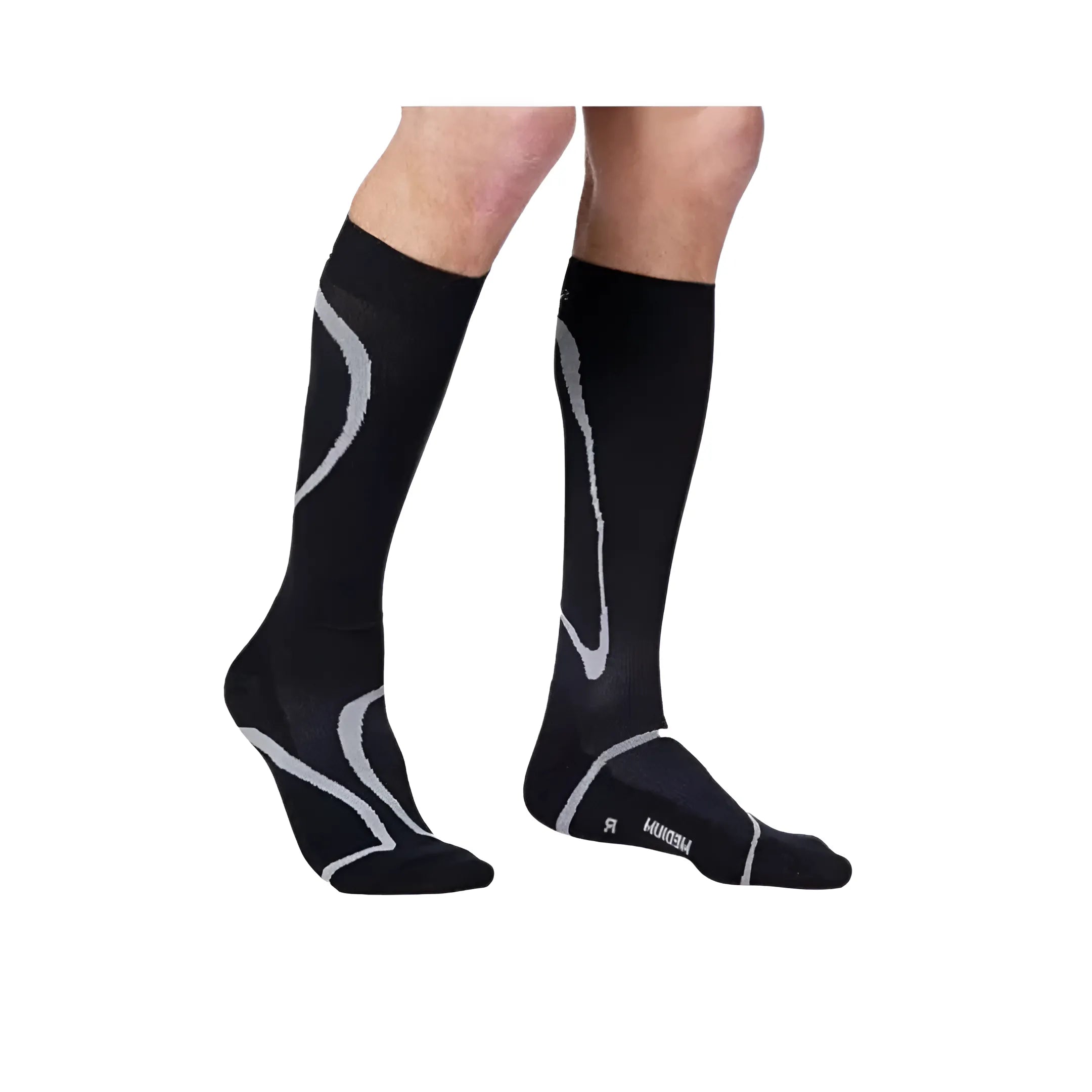 Meia Esportiva Performance 20/30mmHg AD Panturrilha Preta Sigvaris + E-book