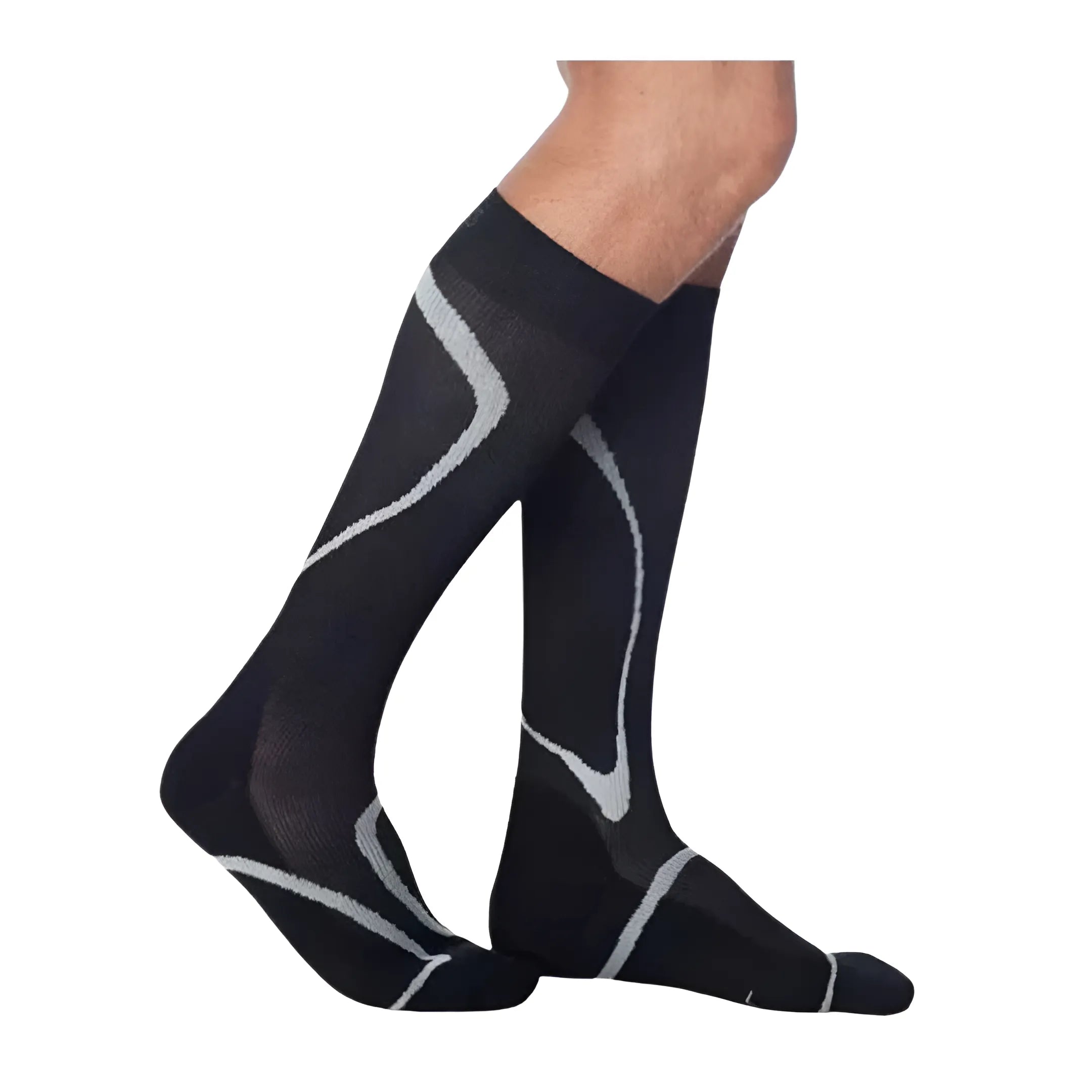 Meia Esportiva Performance 20/30mmHg AD Panturrilha Preta Sigvaris + E-book