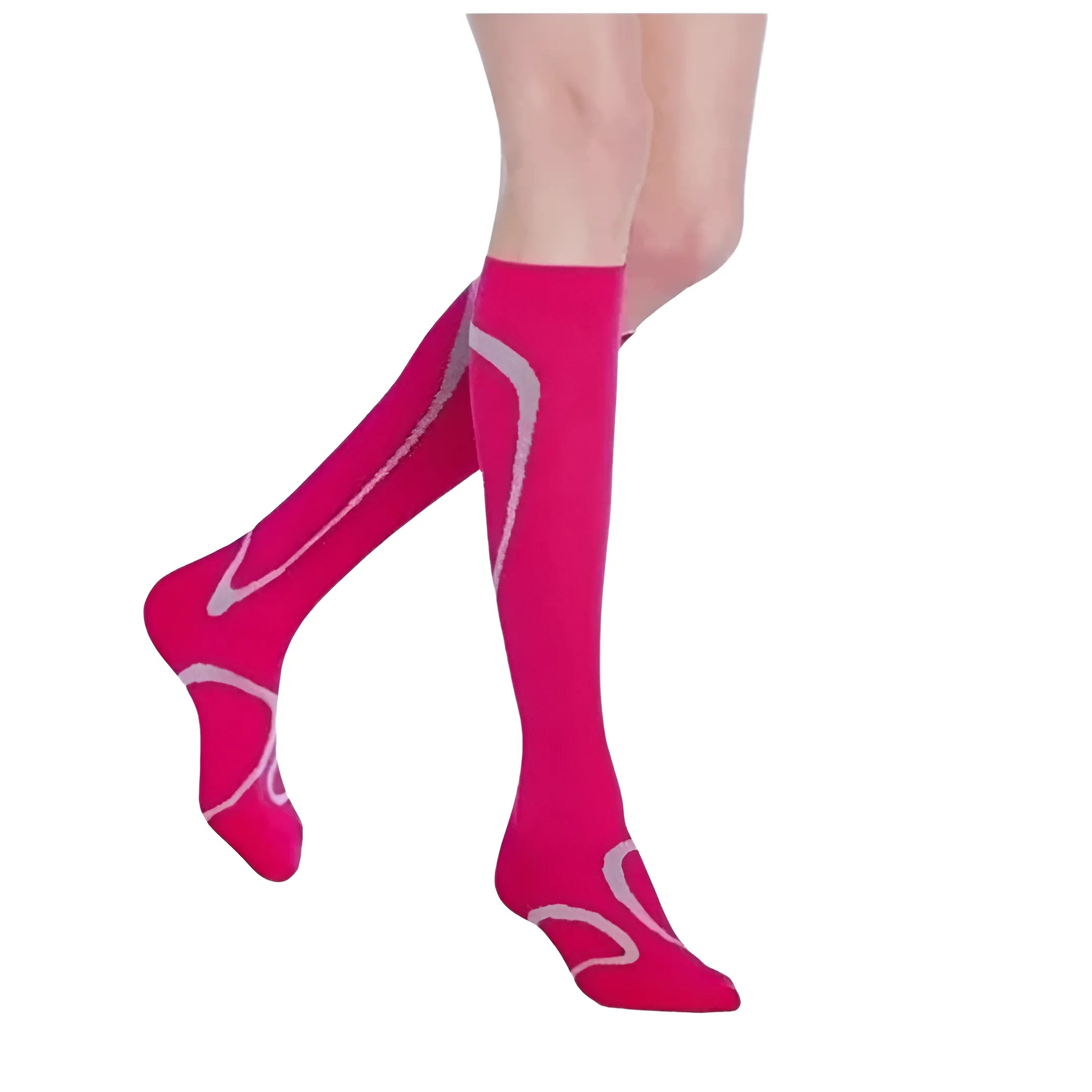 Meia Esportiva Performance 20/30mmHg AD Panturrilha Rosa Sigvaris + E-book