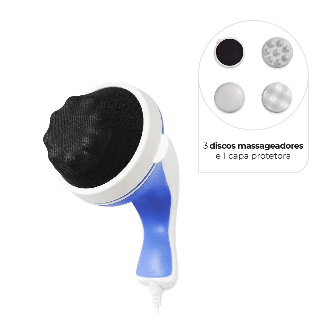Massageador Corporal Orbital 3 em 1 - Dellamed