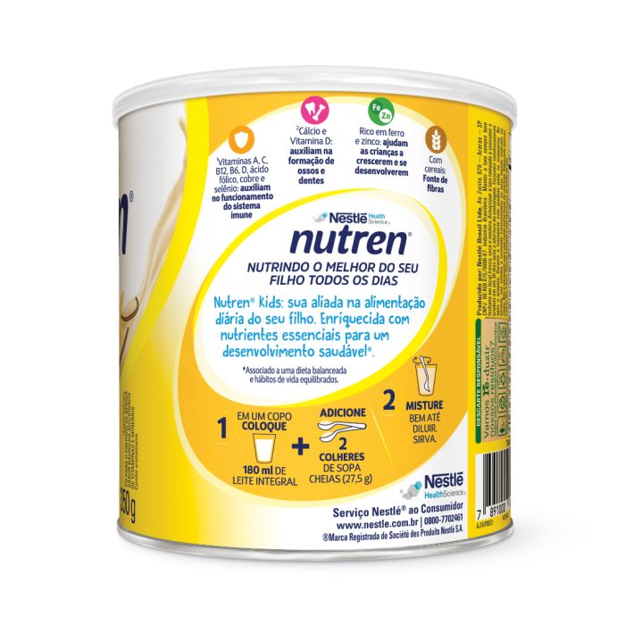 Nutren Kids 350g Baunilha Nestle