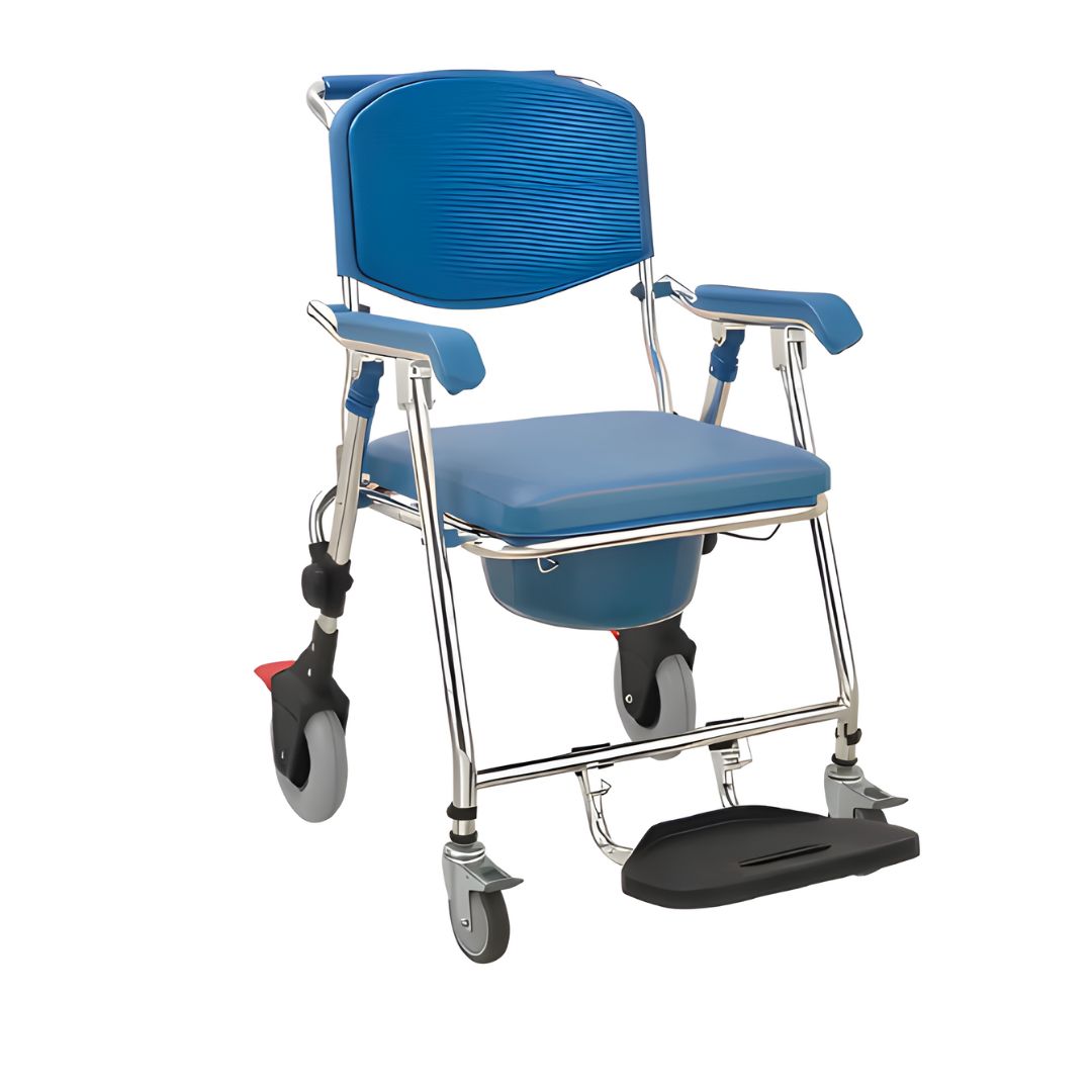 Cadeira De Banho Pro700 Higiênica Dobrável Em Alum. 150kg