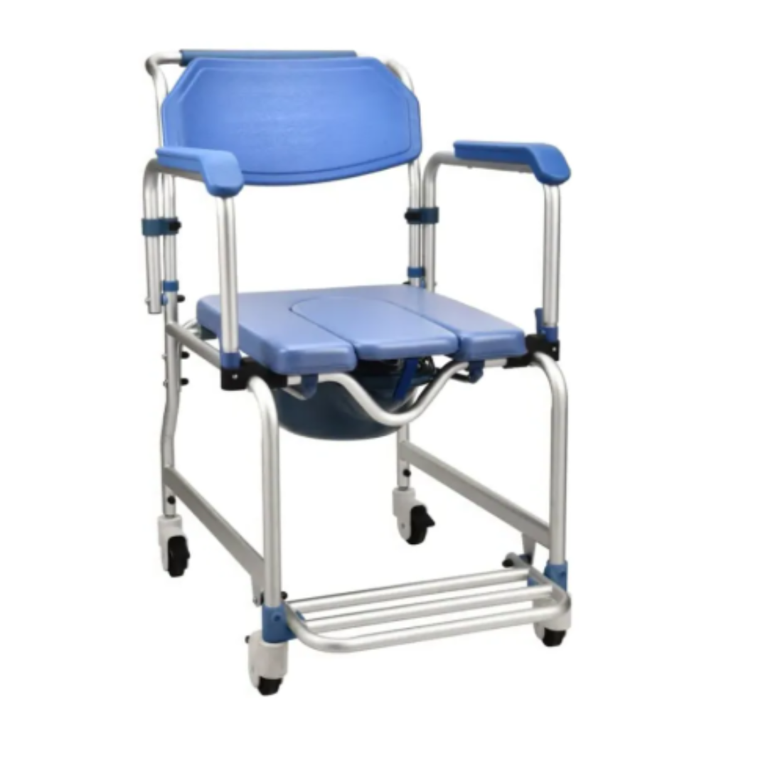 Cadeira de Banho Pro400 Higiênica Dobrável em Alumínio (150kg) - Procirurgica