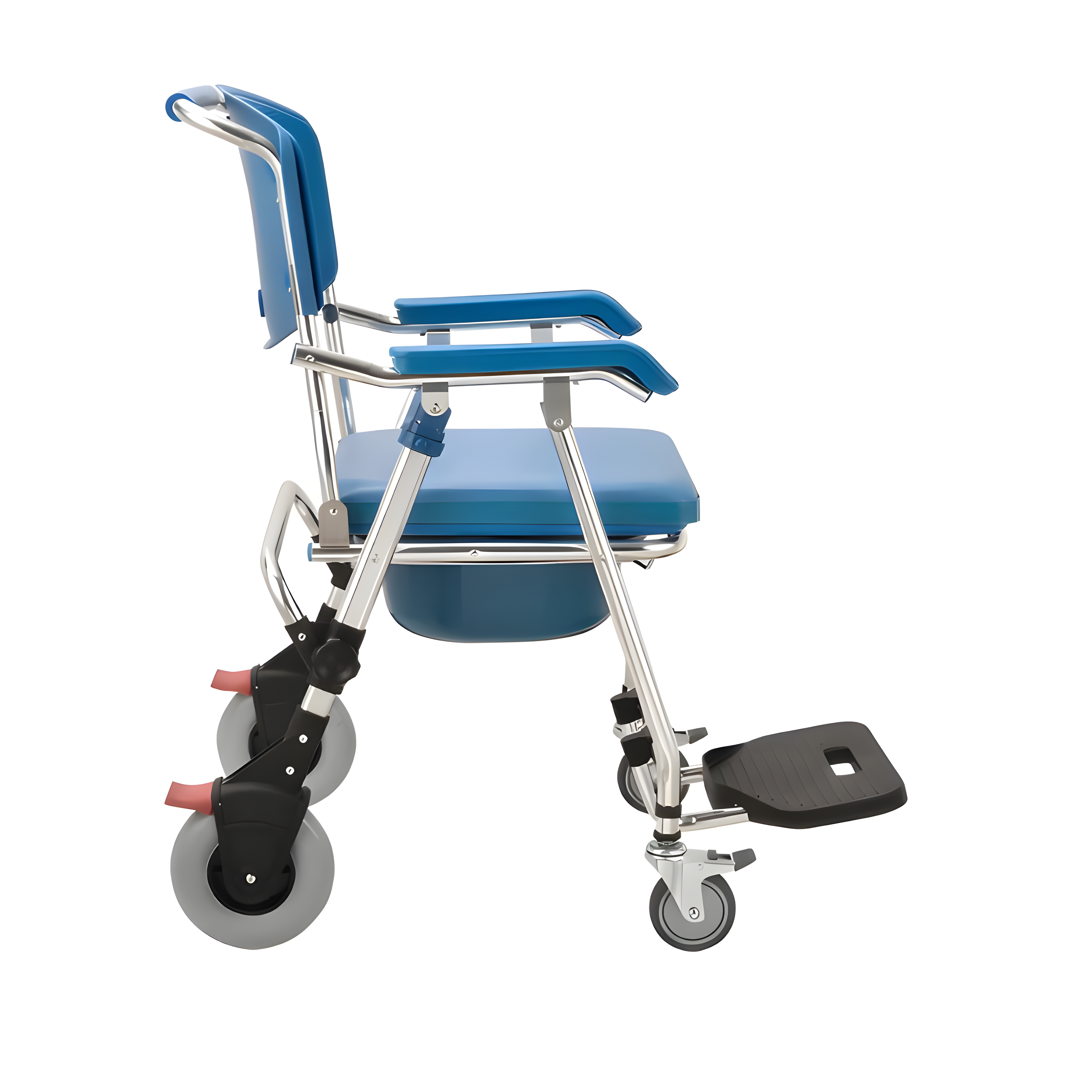 Cadeira De Banho Pro700 Higiênica Dobrável Em Alum. 150kg