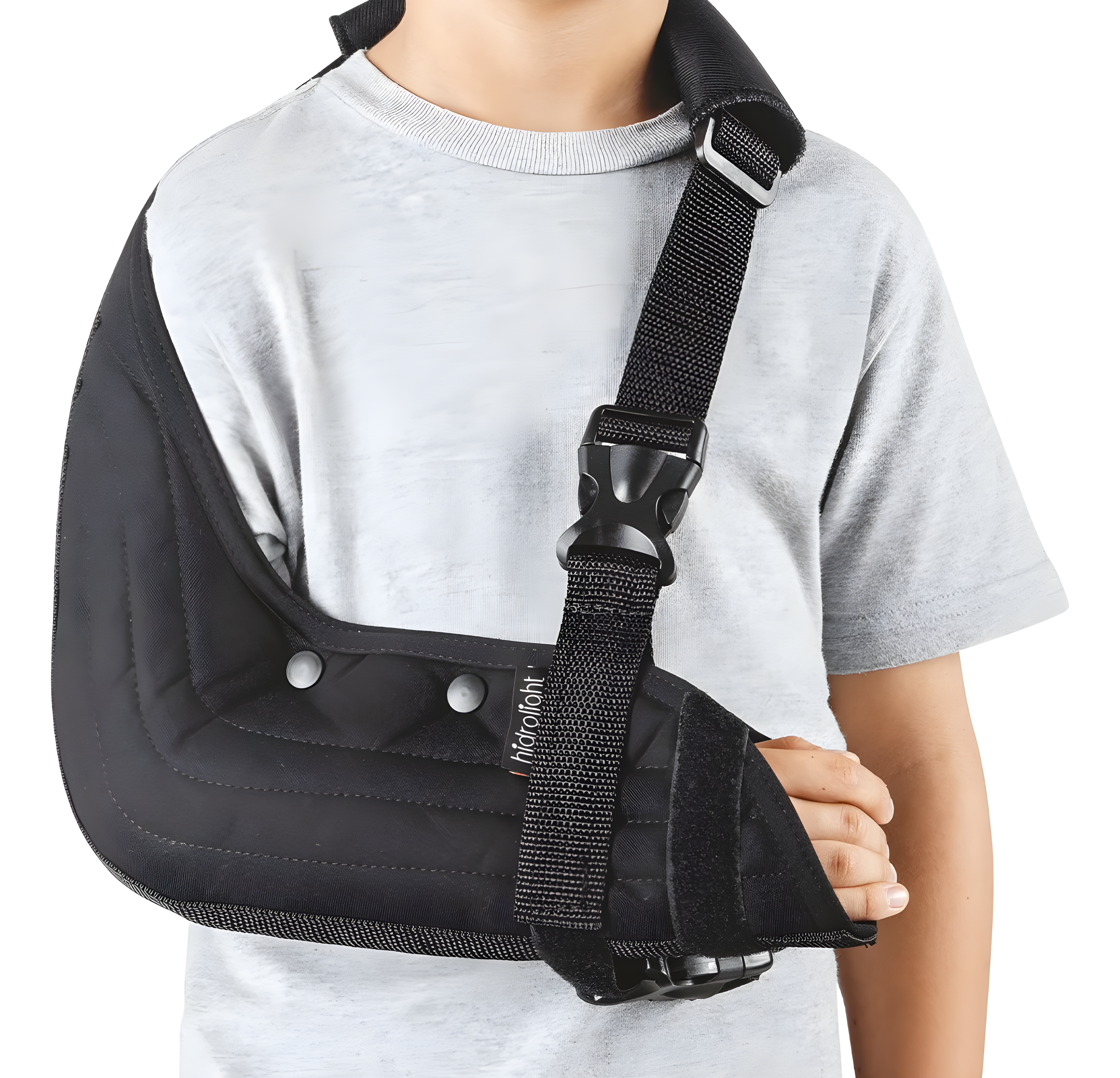 Tipoia Estofada Imobilizadora Velpeau Infantil Preto - Hidrolight
