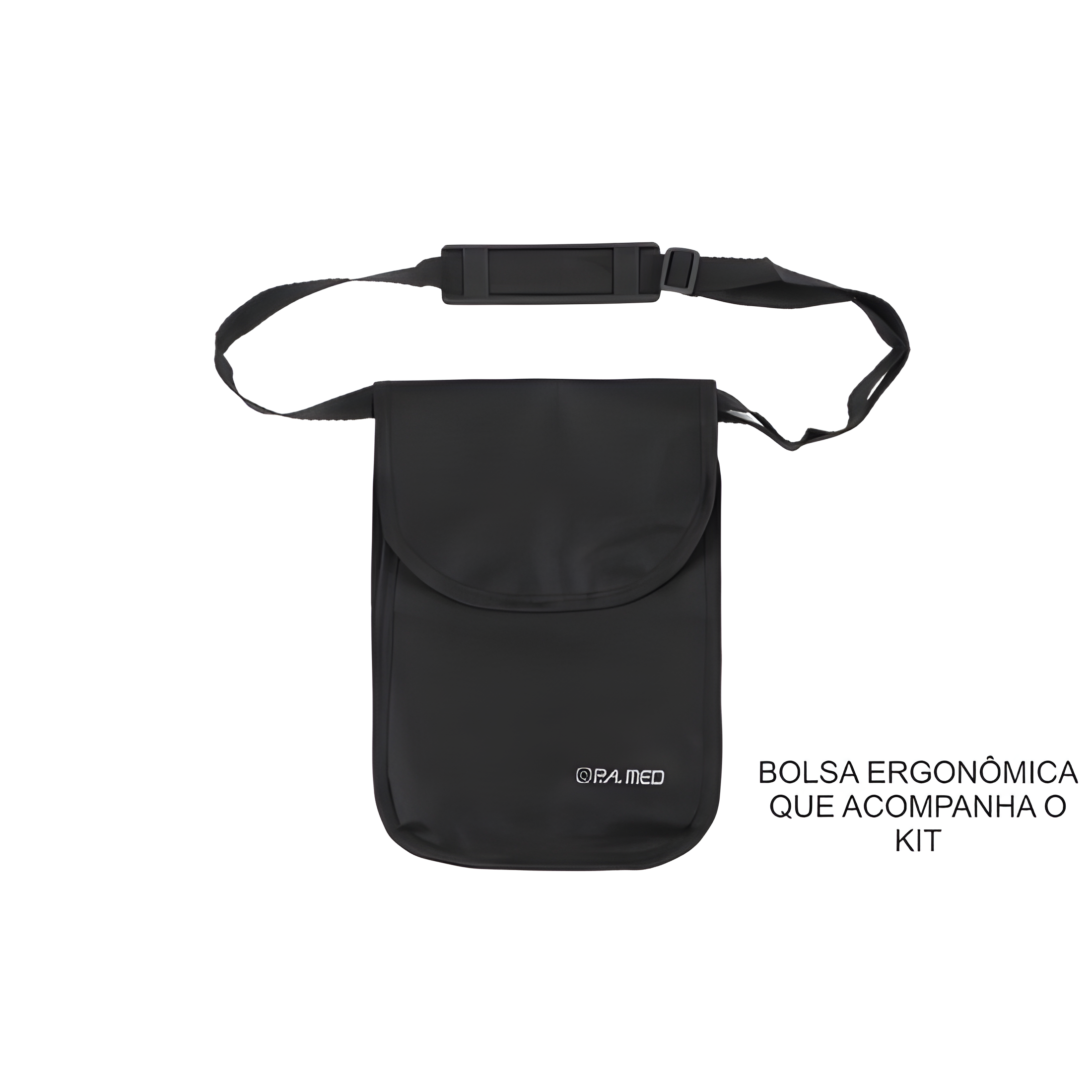 Kit Acadêmico com Aparelho de Pressão, Garrote, Estetoscópio e Bolsa Preto P.A. Med