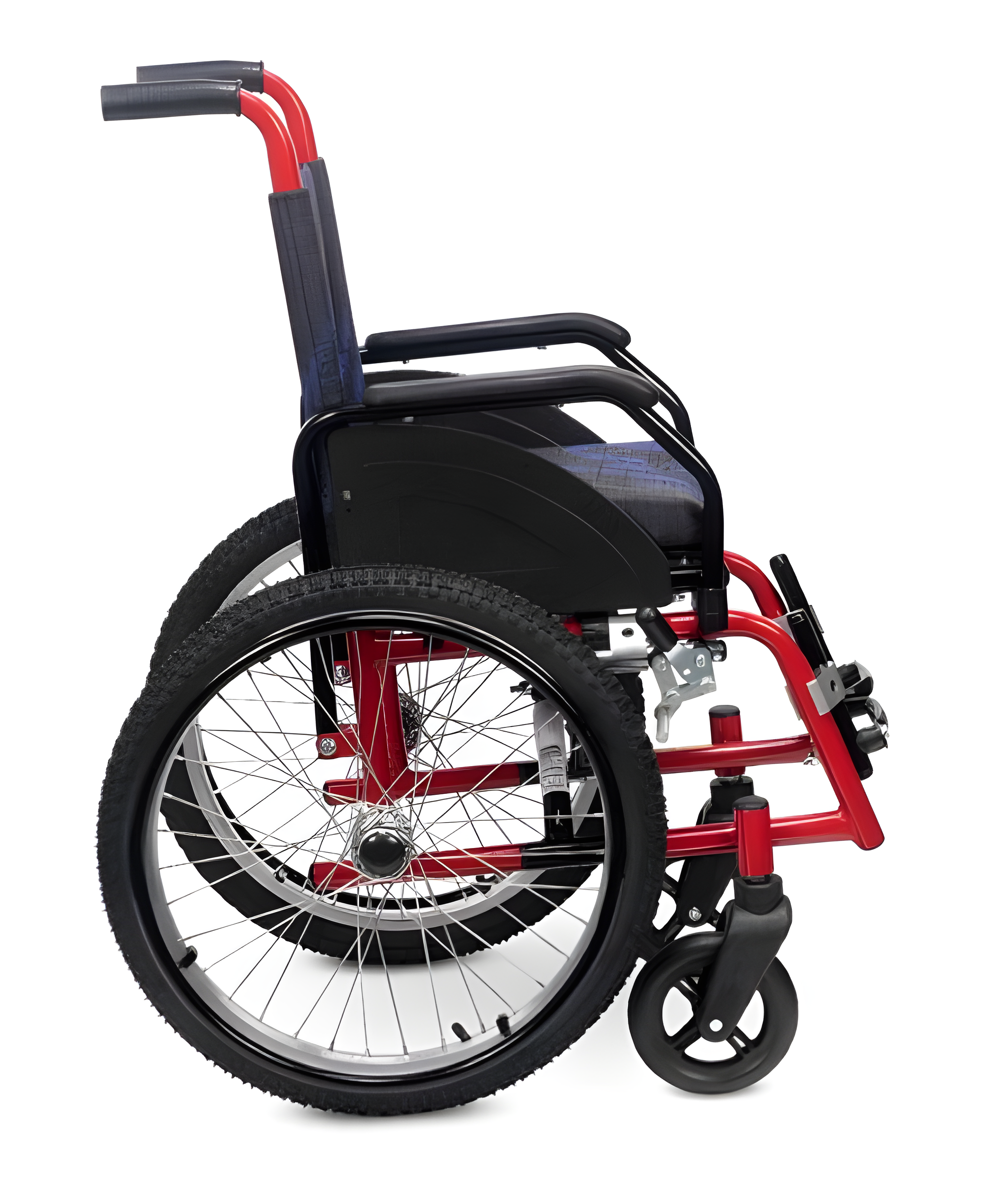 Cadeira de Rodas Infantil Sol Mini Aco Vermelha 30cm (30kg) - CDS
