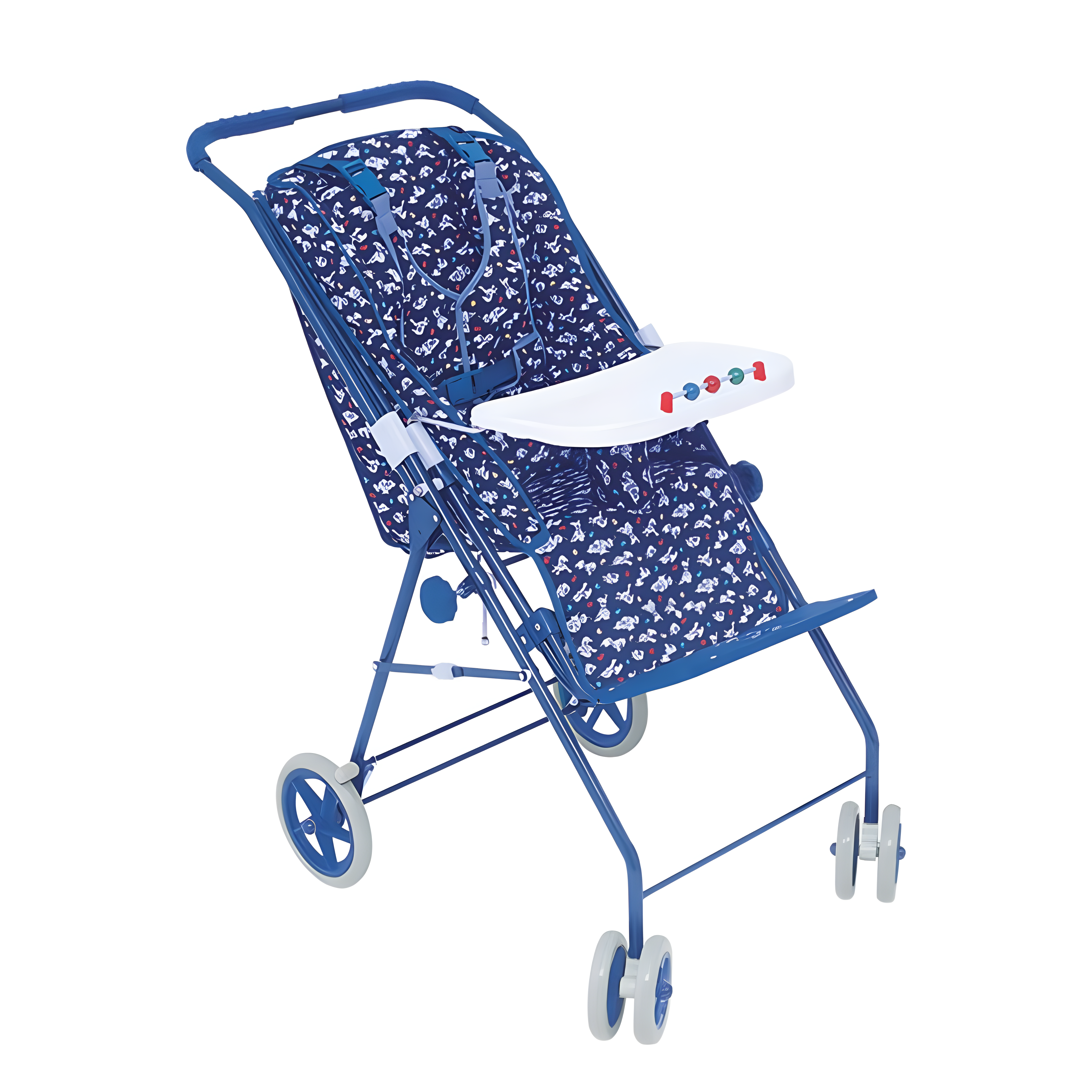 Carrinho Postural Zeus 2803 Reclinavel Com Protetor E Mesa - Suporta Ate 30 Kl Zeus