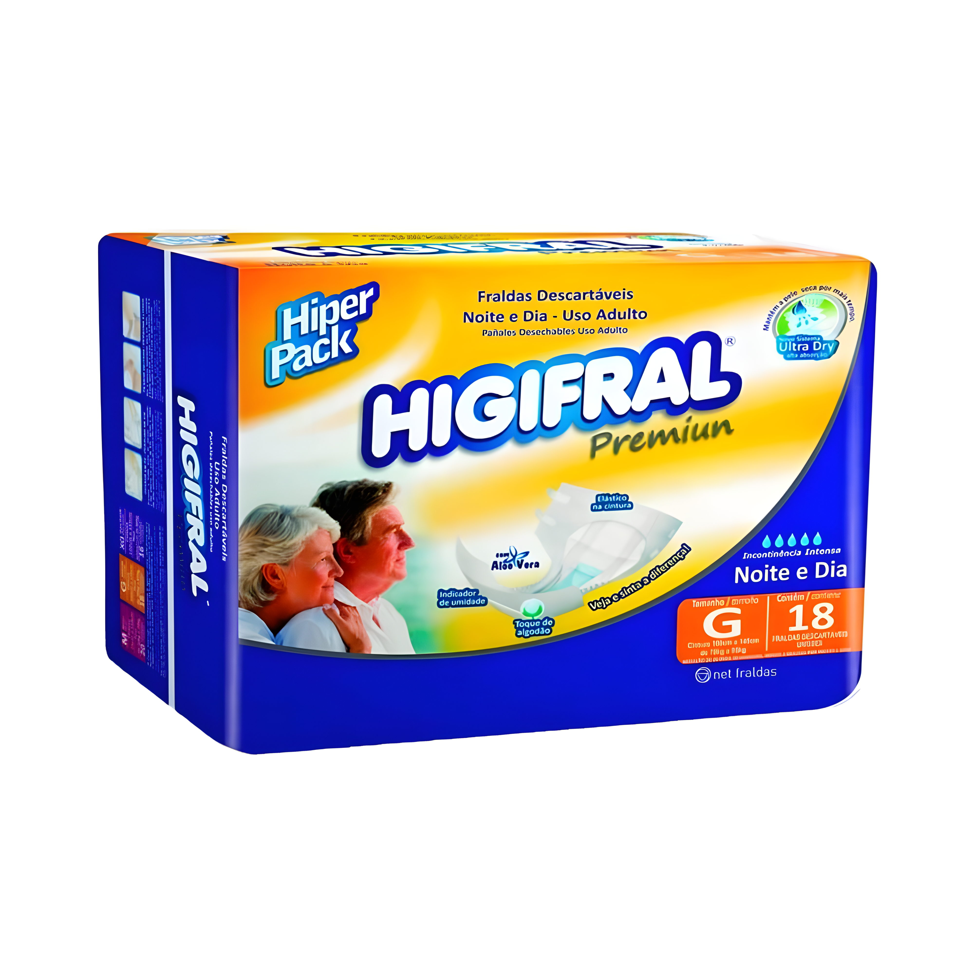 Fralda Descartável Higifral Premium com 20 unidades Eurofral