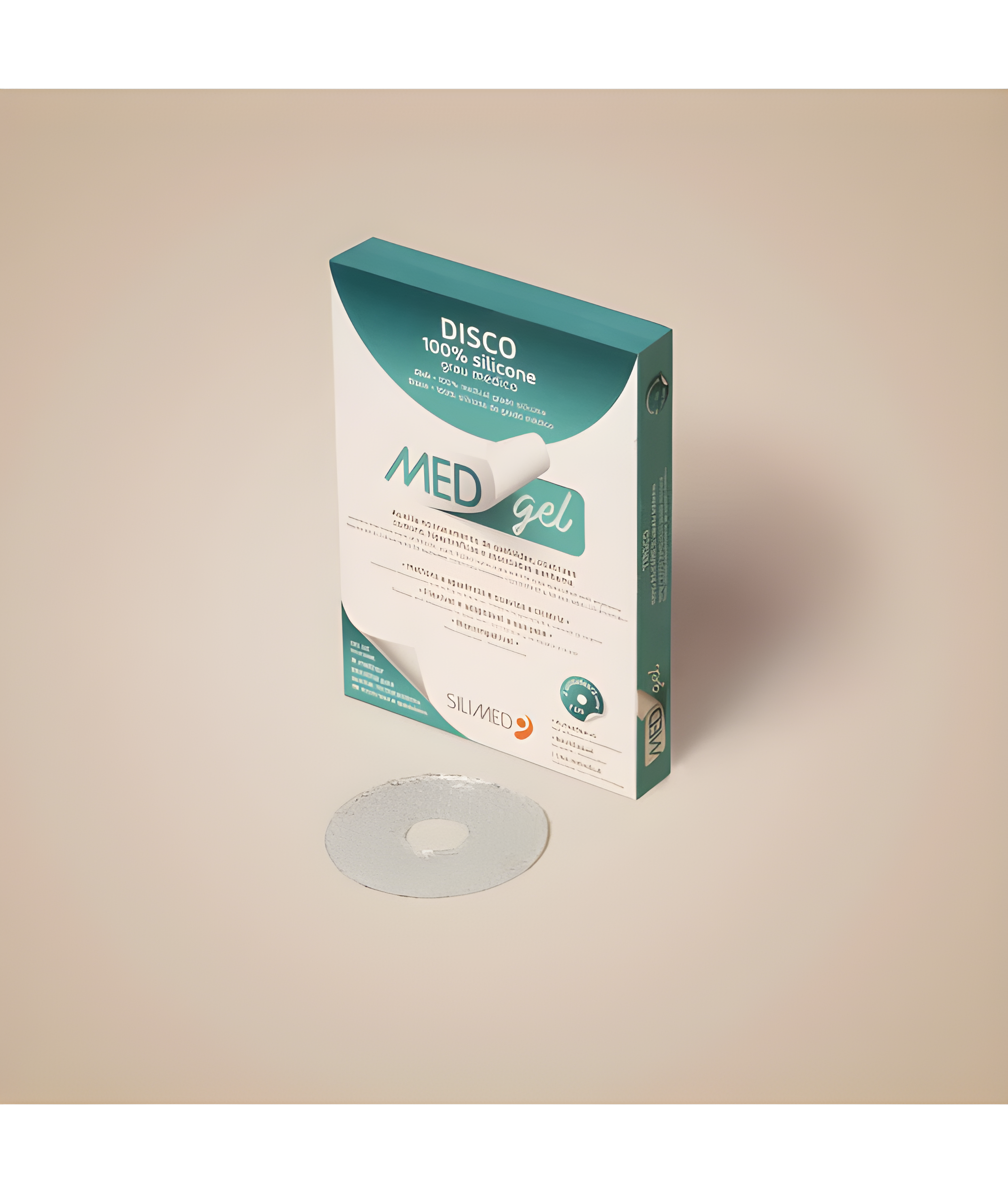 Medgel Disco 7cm Silicone Cicatrizante e Queloides 2 und - Silimed