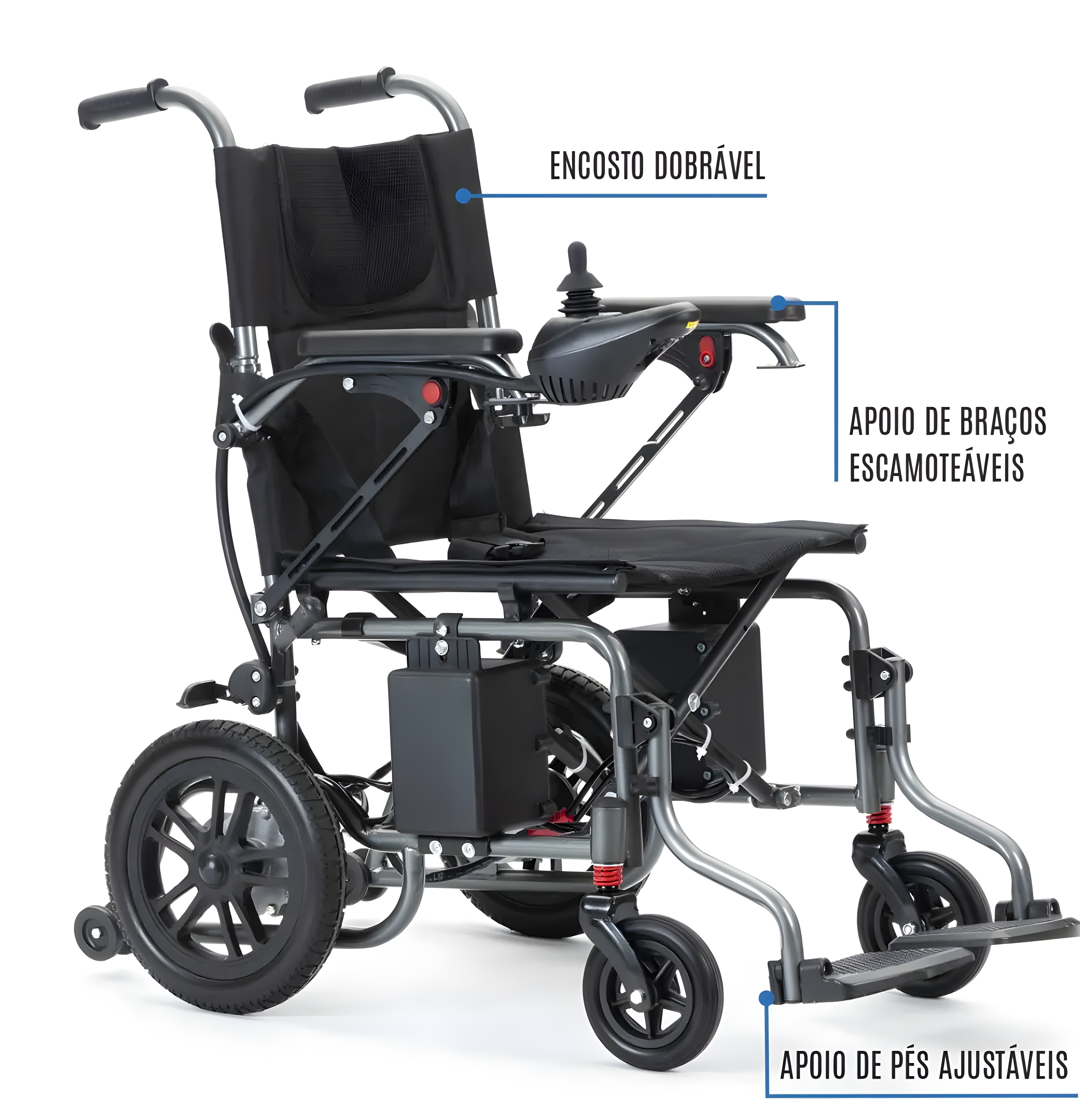 Cadeira de Rodas Motorizada Economica W-208E - Winner