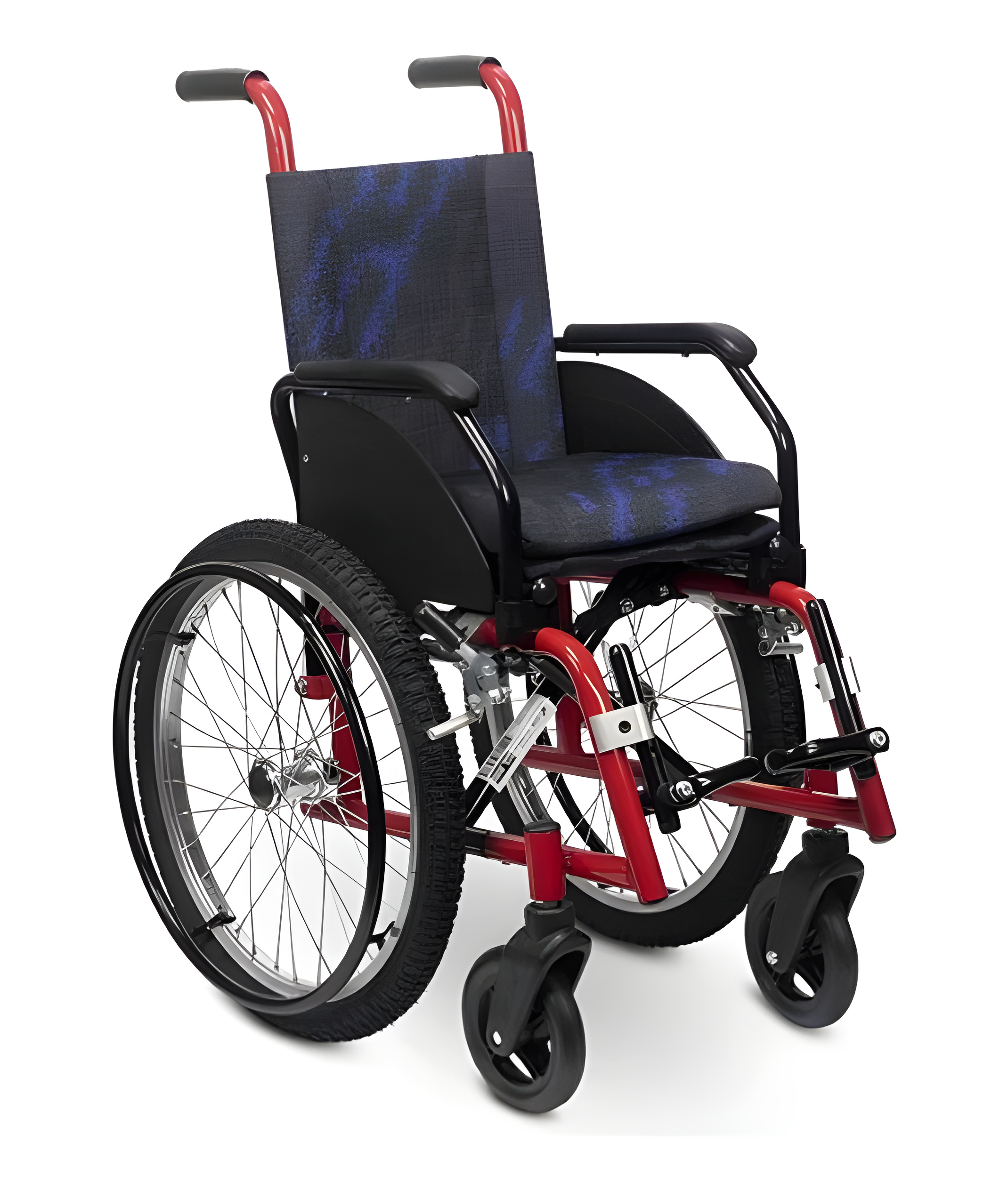 Cadeira de Rodas Infantil Sol Mini Aco Vermelha 30cm (30kg) - CDS