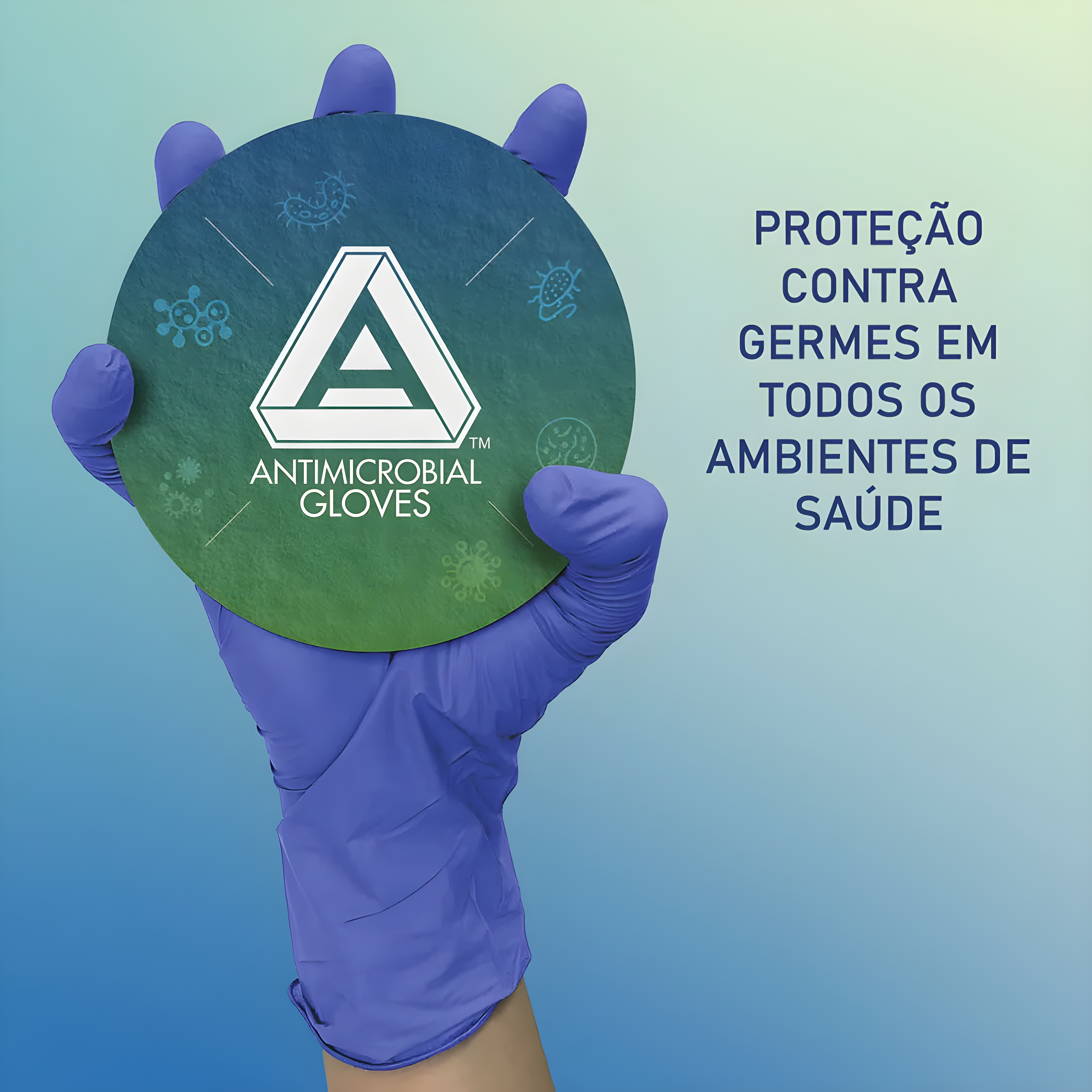 Luva Nitrílica Procedimento 100und Antimicrobial Medix
