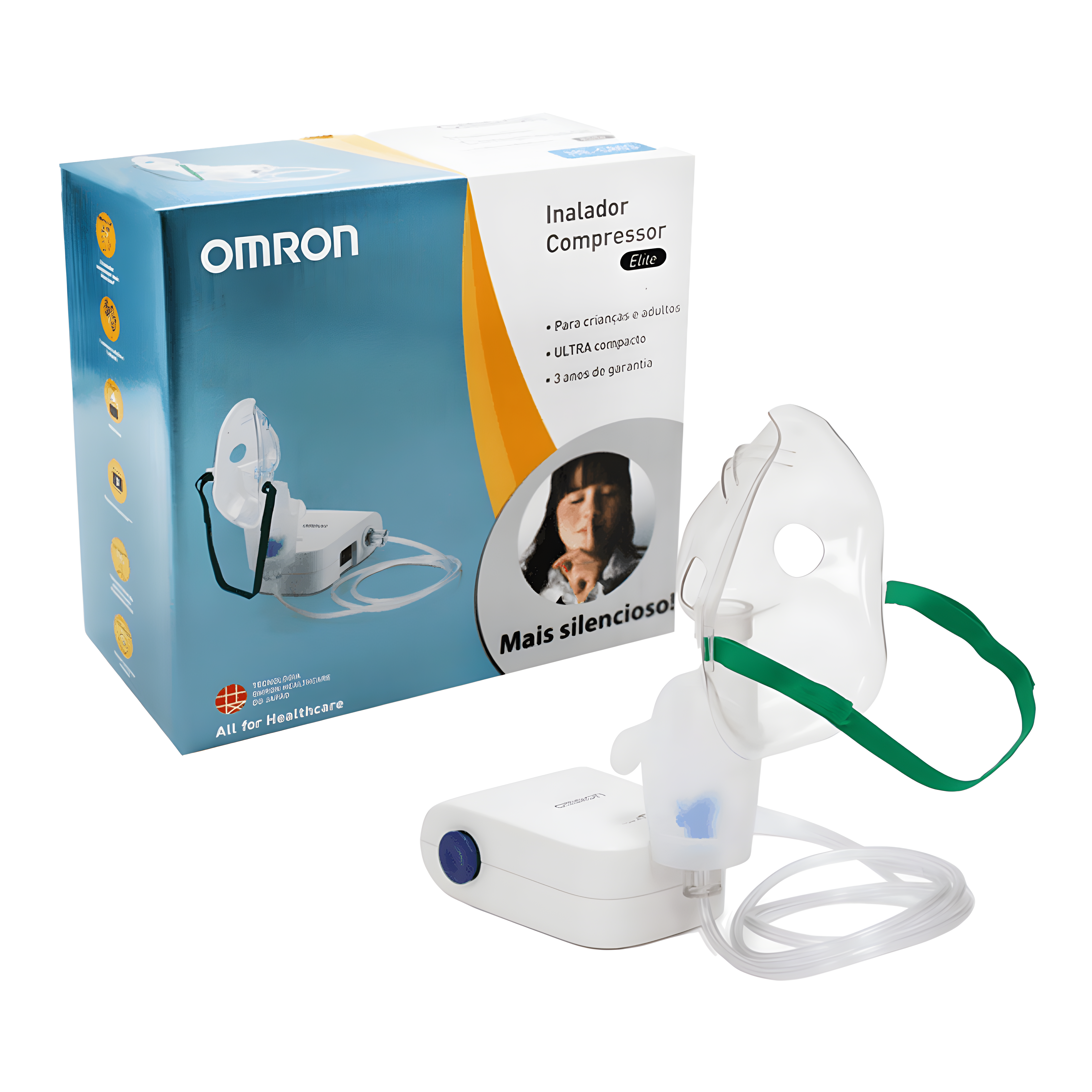 Inalador Compressor Elite Branco NE-C803 Omron