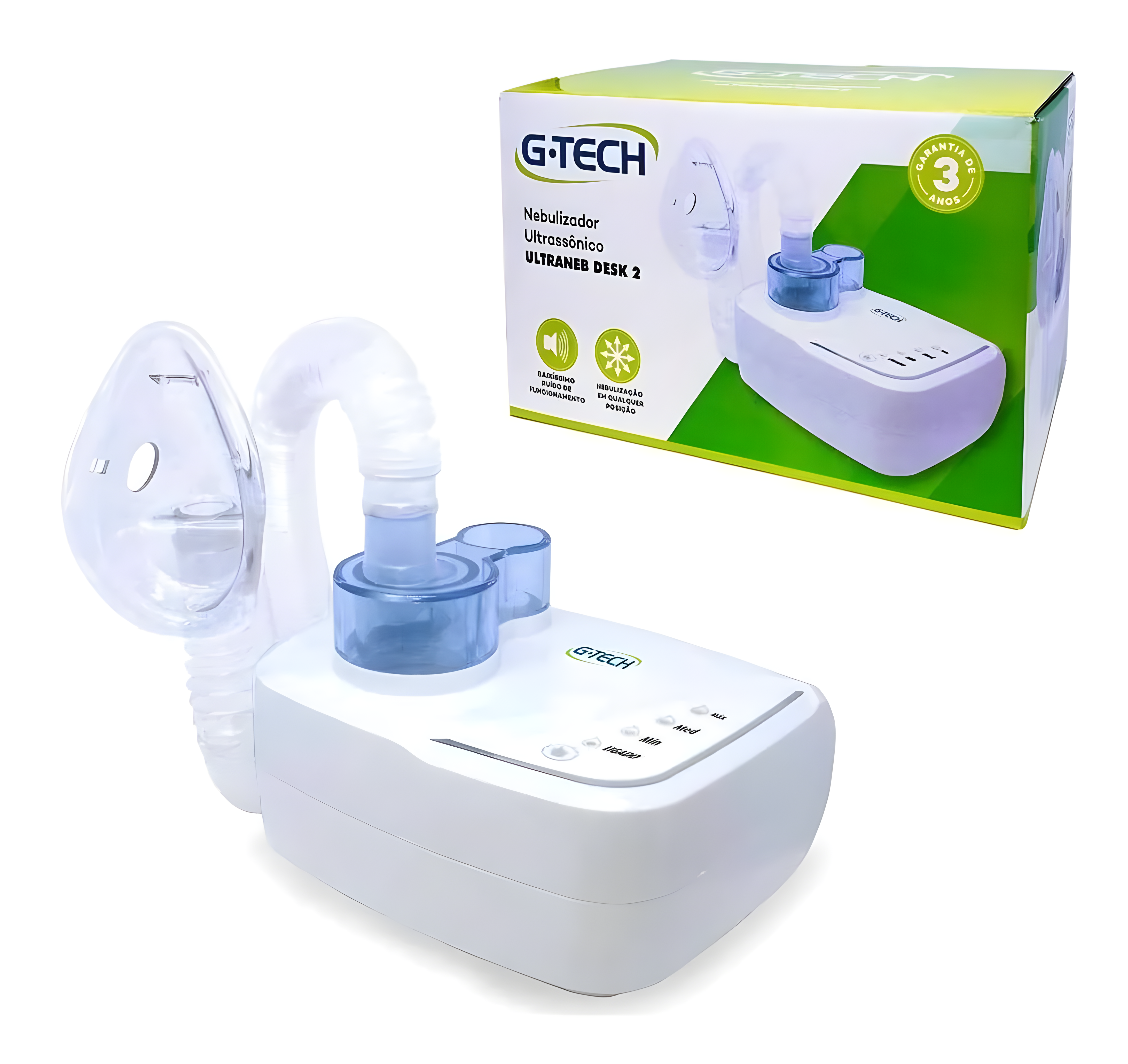Inalador e Nebulizador Ultrassônico Ultraneb Desk 2 Bivolt G-Tech