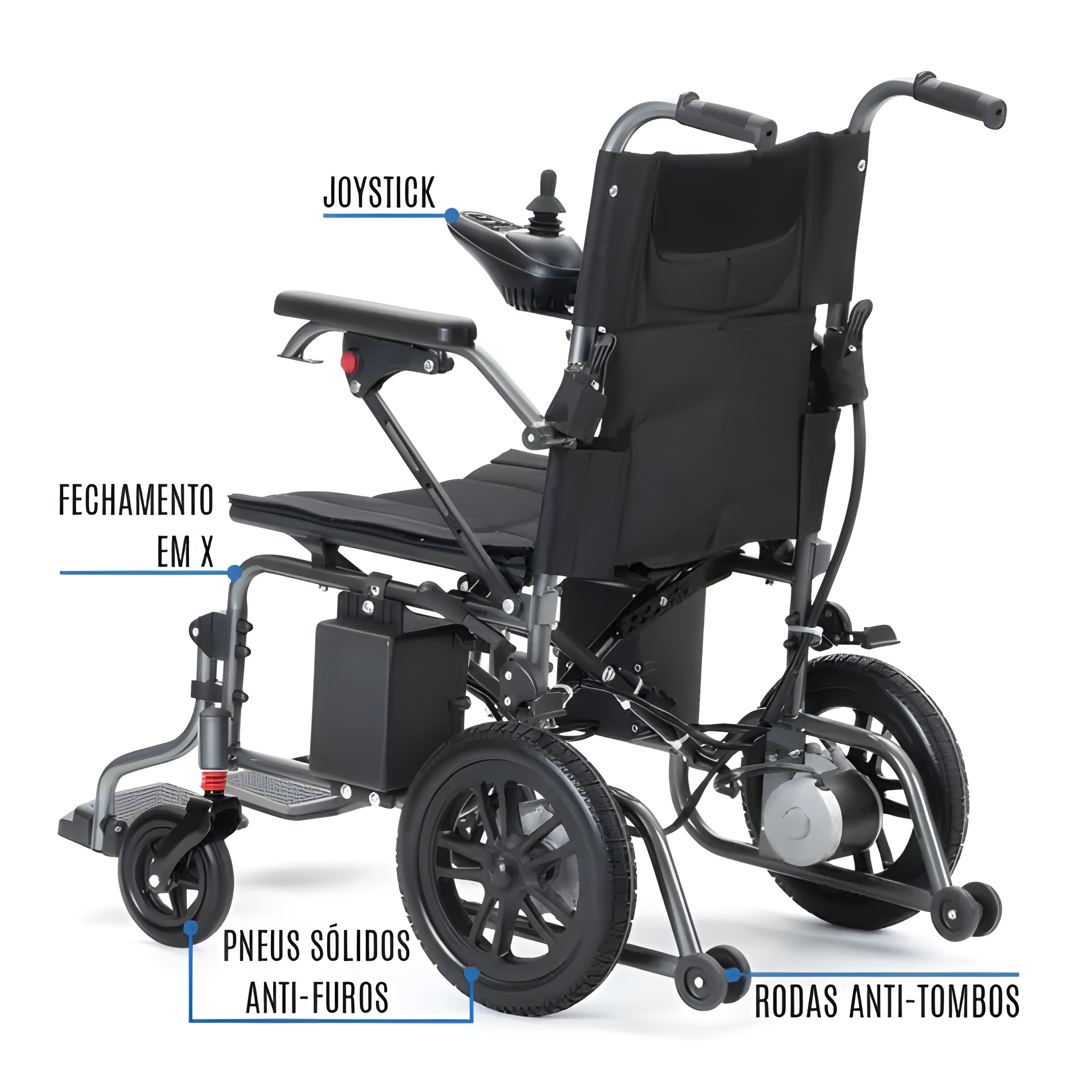 Cadeira de Rodas Motorizada Economica W-208E - Winner