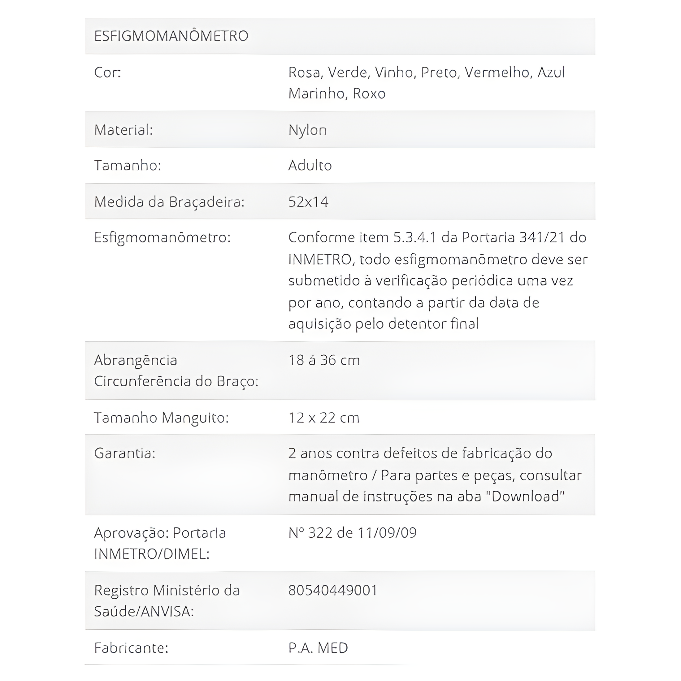 Kit Acadêmico com Aparelho de Pressão, Garrote, Estetoscópio e Bolsa Preto P.A. Med