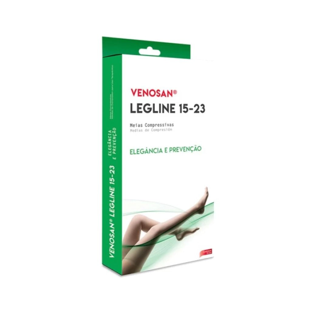 Meia de Compressão Legline 15-23 mmHg 3/4 - Venosan + E-book